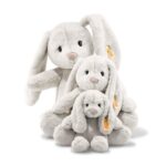 Steiff Hoppie Hase 18 cm hellgrau, Plüschtier Hase mit Schlappohren, Soft Cuddly Friends, flauschiges Kuscheln - Image 5